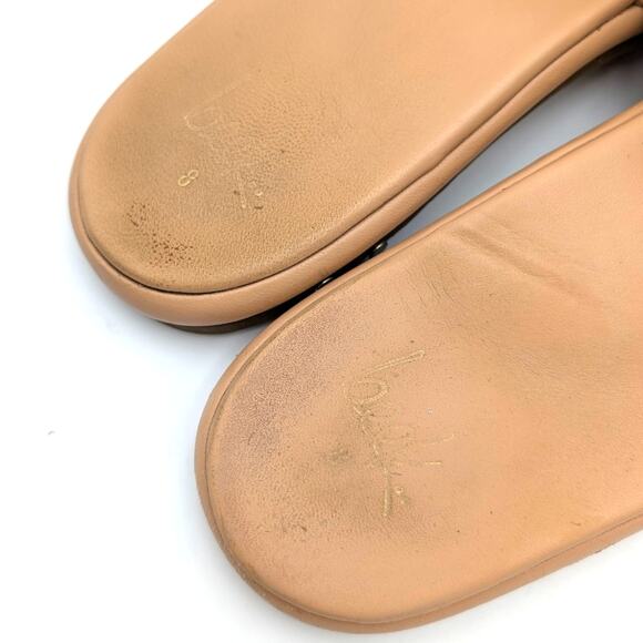 Beek Puffbird Slide Sandal Open Toe Women's Leather Tan Size US8 EU38.5 - Picture 10 of 14